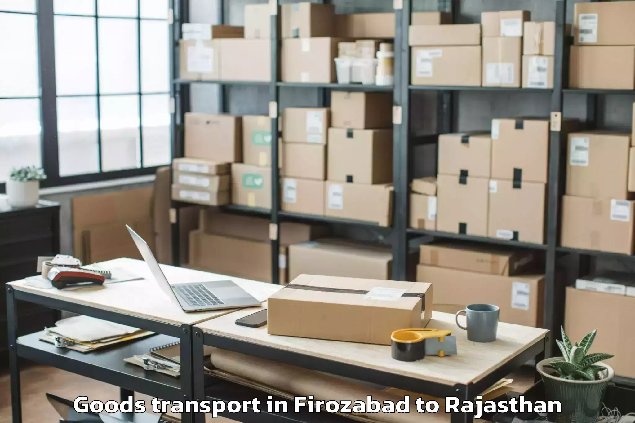 Professional Firozabad to Pilibanga Goods Transport